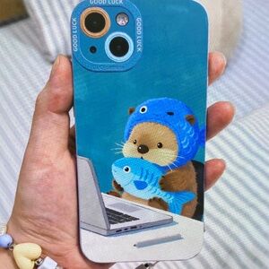 Cute Otter Phone Case - Blue